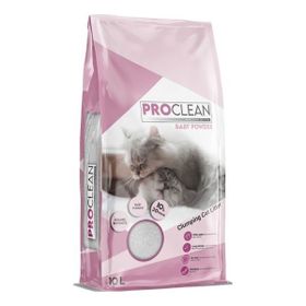 ProClean Bebek Pudra Kokulu İnce Taneli 10 lt Topaklanan Kedi Kumu