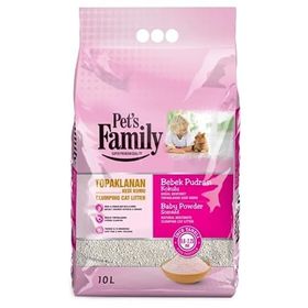 ProClean Pets Family 10 lt Bebek Pudralı İnce Taneli Kedi Kumu