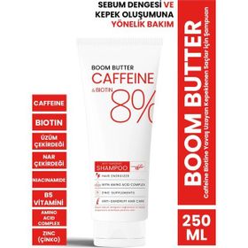 Procsin Boom Butter Caffeine Biotine 250 ml Yavaş Uzayan Kepeklenen Saçlar İçin Şampuan