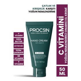 Procsin C Vitamini Yoğun Nemlendirici Onarıcı 50 ml El Kremi