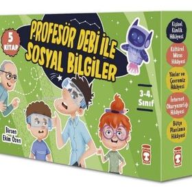 Profesör Debi İle Sosyal Bilgiler Seti 5 Kitap - Timaş Çocuk