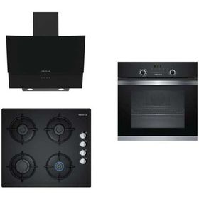 Profilo FRMA325S + OO36P6B10 + DVE6G560 Siyah Lüks Blackstar Ankastre Set