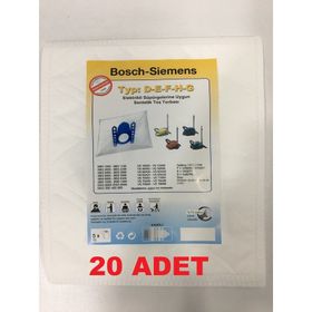 Profilo VS4PT VS5PT VS6PT Toz 20 Adet Süpürge Torbası