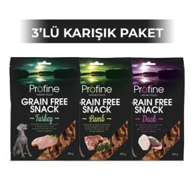 Profine 3x200 gr Tahılsız Ördekli Atıştırmalık Köpek Ödülü