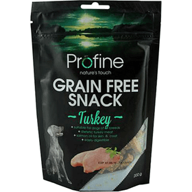 Profine Grain Free Snack Turkey Tahılsız Hindi Etli 200 gr Köpek Ödülü