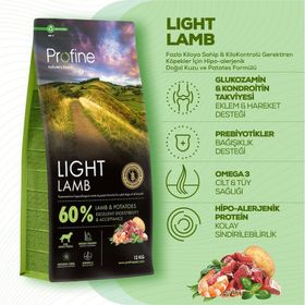 Profine Hipoalerjenik Light Kuzulu 12 kg Yetişkin Köpek Maması