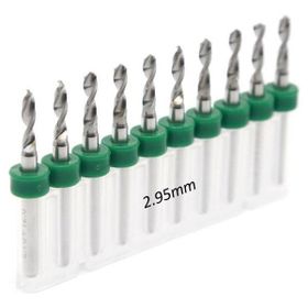 Profisher Mikro Karbür Metal CNC Sondaj PCB 2.95 mm 10'lu Matkap Ucu