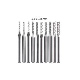 Profisher Tungsten Karbür Pcb Kesme Oyma Cnc Freze Uç 1.5-3.1 mm