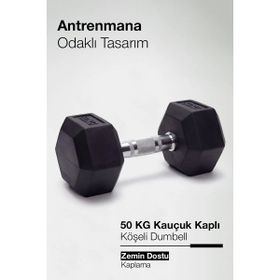 Proforce 50 kg Siyah Çelik Ağırlık Metal Tutma Yerlerine Sahip Dambıl
