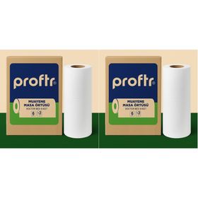 Proftr 50x25 cm 50 mt 12'li Set Çift Katlı Muayene Sedye Masa Örtüsü