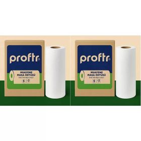 Proftr 50x25 cm 50 mt 12'li Set Çift Katlı Muayene Sedye Masa Örtüsü