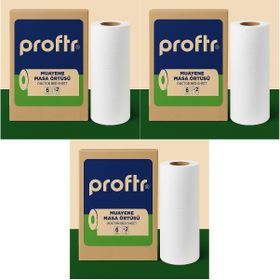 Proftr 50x25 cm 50 mt 18'li Set Çift Katlı Muayene Sedye Masa Örtüsü