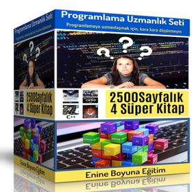 Programlama Uzmanlık Eğitim Seti 4 Süper Kitap Enine Boyuna Eğitim