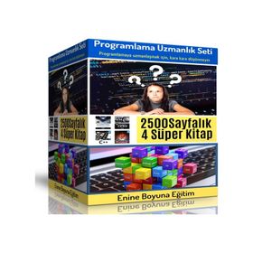 Programlama Uzmanlık Eğitim Seti 4 Süper Kitap Enine Boyuna Eğitim