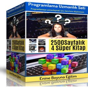 Programlama Uzmanlık Eğitim Seti 4 Süper Kitap Enine Boyuna Eğitim