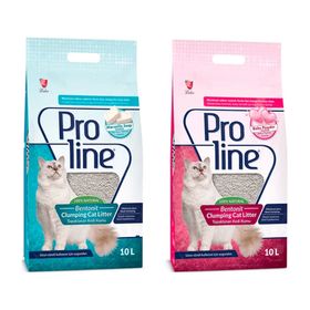 Proline 10 lt Marsilya Sabunu Kokulu + 10 lt Bebek Pudralı Kedi Kumu