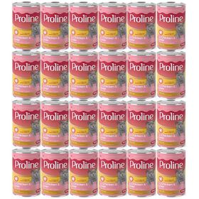 Proline 24x395 gr Et Parçacıklı Tavuklu ve Ciğerli Yetişkin Kedi Konservesi