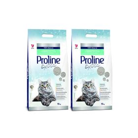 Proline 2x10 lt Extra Sodium Kokusuz Topaklanan İnce Taneli Kedi Kumu