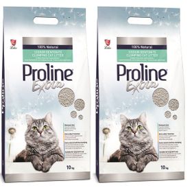 Proline 2x10 lt Extra Sodium Kokusuz Topaklanan İnce Taneli Kedi Kumu