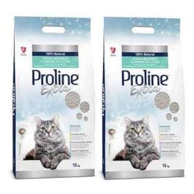 Proline 2x10 lt Extra Sodium Kokusuz Topaklanan İnce Taneli Kedi Kumu