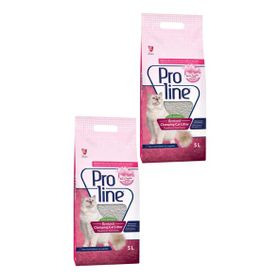 Proline 2x5 lt Bebek Pudrası Kokulu Topaklanan Bentonit Kedi Kumu
