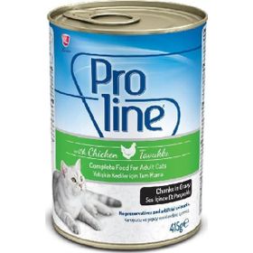 Proline 395 gr Tavuk Etli ve Ciğerli Pate Et Parçalı Kedi Konservesi