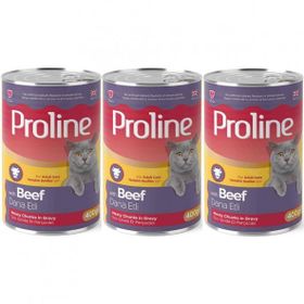 Proline 3x400 gr Dana Etli Yetişkin Kedi Konservesi
