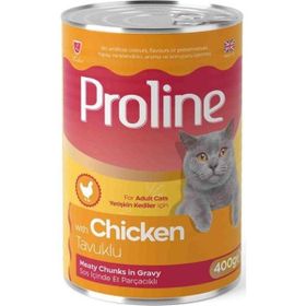Proline 400 gr Tavuk Etli Sos İçinde Et Parçalı Kedi Konservesi