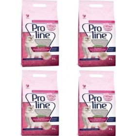 Proline 4x5 lt Doğal Bentonit Topaklanan Bebek Pudralı Kalın Taneli Kedi Kumu