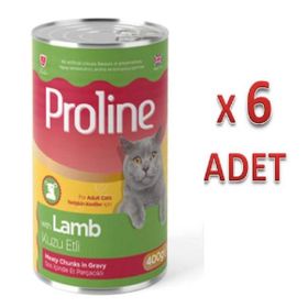 Proline 6x400 gr Kuzu Etli Yetişkin Kedi Konserve Maması