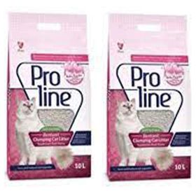 Proline Bebek Pudrası Kokulu İnce Taneli Topaklanan 2x10 lt Kedi Kumu