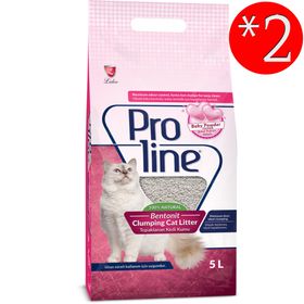 Proline Bentonit Pudra Kokulu 2x5 lt Kedi Kumu