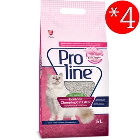 Proline Bentonit Pudra Kokulu 4x5 lt Kedi Kumu