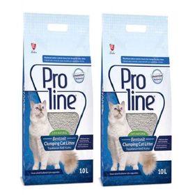 Proline Bentonit Topaklaşan Parfümsüz 2x10 lt Kedi Kumu