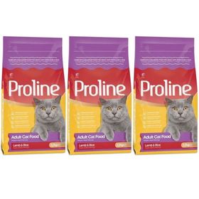 Proline Kuzu Etli Pirinçli Yetişkin 3x1.2 kg Kedi Maması