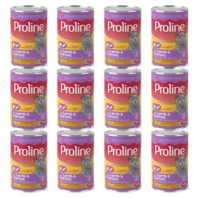 Proline Kuzu Etli ve Havuçlu Pate İçinde Et Parçacıklı 12x395 gr Konserve Yetişkin Kedi Maması