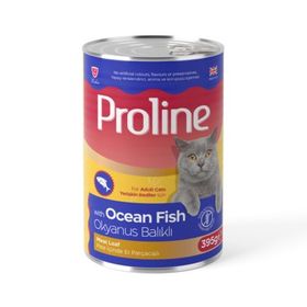Proline Okyanus Balıklı Pate İçinde Et Parçacıklı 12x395 gr Konserve Kedi Maması