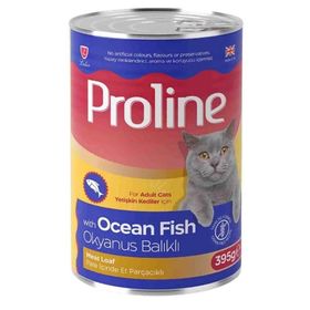 Proline Okyanus Balıklı Pate İçinde Et Parçacıklı 395 gr Konserve Kedi Maması