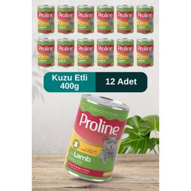 Proline Sos İçinde Et Parçacıklı Kuzu Etli 12x400 gr Yetişkin Kedi Konservesi