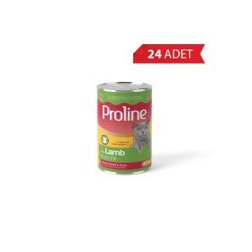 Proline Sos İçinde Et Parçacıklı Kuzu Etli 24x400 gr Yetişkin Kedi Konservesi