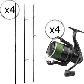 Prologic C-Series 12FT 360 cm 3.5 lb 3 Parça + Dam 7000S FD 3+1BB Olta Makinesi Profesyonel 4'lü Göl Olta Seti