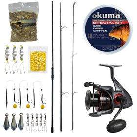 Prologic C-Series 12FT 360 cm 3.5 lb 3 Parça + Okuma Ceymar C-8000A 7+1BB Olta Makinesi Profesyonel Göl Oltası Seti