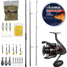 Prologic C-Series 13 ft 390 cm 3 Parça + Okuma Ceymar C-8000A 7+1BB Olta Makinesi Profesyonel Göl Oltası Seti