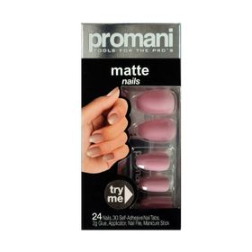 Promani 5019 Matte Şeker Pembesi Takma Tırnak Kiti
