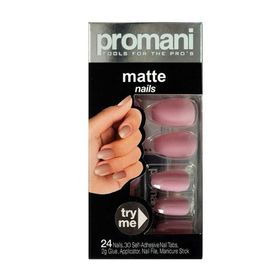 Promani 5019 Matte Şeker Pembesi Takma Tırnak Kiti