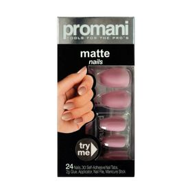 Promani 5019 Matte Şeker Pembesi Takma Tırnak Kiti