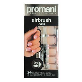 Promani French Pembe Kalın Takma Tırnak Kiti