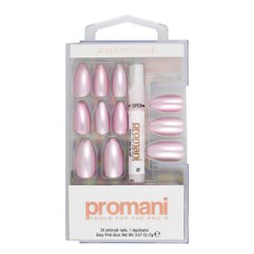 Promani İnci Pembesi Takma Tırnak Kiti