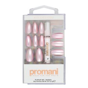 Promani İnci Pembesi Takma Tırnak Kiti