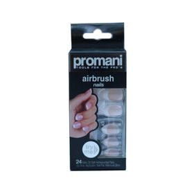 Promani Metalik İnci Beyaz Takma Tırnak Kiti